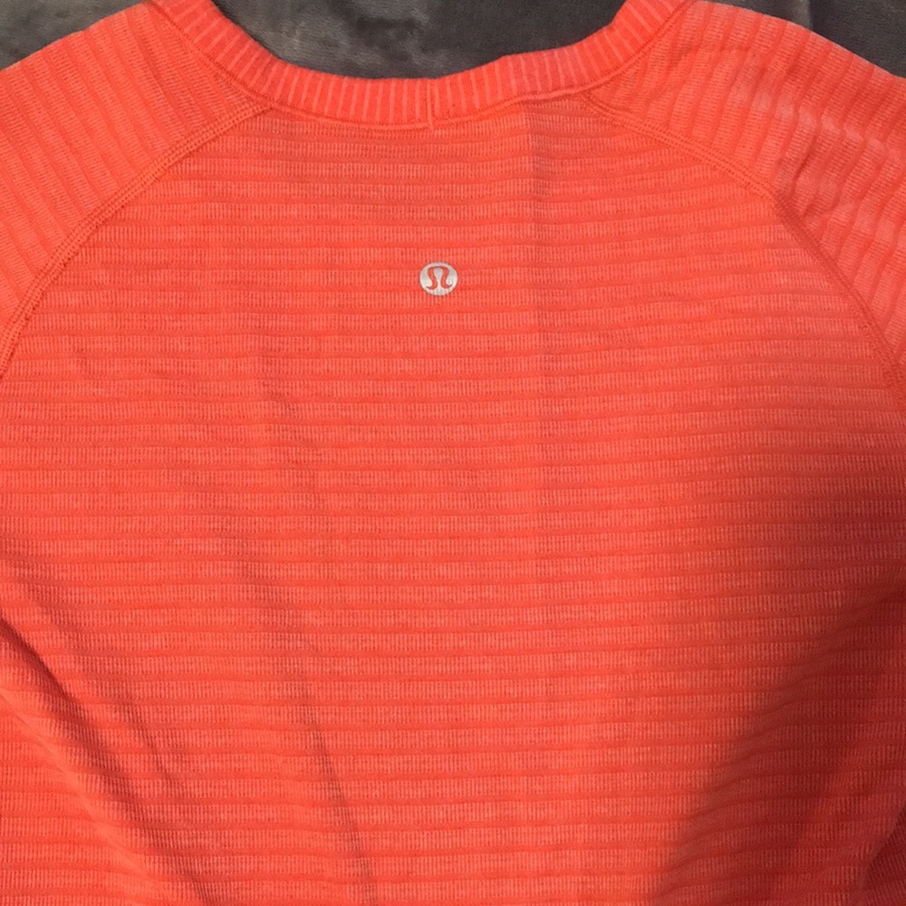 Lululemon Swiftly Tech Long-Sleeve Orange Sz 4